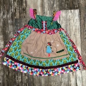 Matilda Jane Paint by Numbers Apron Dress Christmas Winter 6 girls